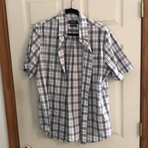 Mens medium, short sleeve, button down shirt